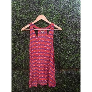 Lucky Brand, colorful, lightweight Razor back Blouse , Size L